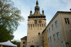 ein schön mittelalterlich Zitadelle Stadt von sighisoara im das Herz von Rumänien, Siebenbürgen Reise Ziel im östlichen Europa. foto