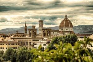 Florenz und Berge foto