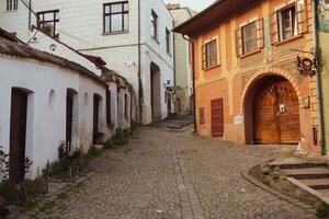 ein schön mittelalterlich Zitadelle Stadt von sighisoara im das Herz von Rumänien, Siebenbürgen Reise Ziel im östlichen Europa. foto