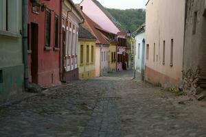 ein schön mittelalterlich Zitadelle Stadt von sighisoara im das Herz von Rumänien, Siebenbürgen Reise Ziel im östlichen Europa. foto