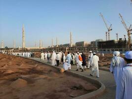 Medina, Saudi Arabien, kann 2023 - - Innere Aussicht von jannat al baqi historisch Friedhof von Medina. diese Friedhof ist gelegen in der Nähe von Masjid ein Nabawi im Medina. foto