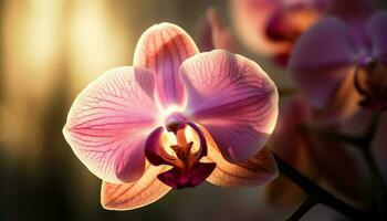 das exotisch Motte Orchidee Schönheit im Natur ist unübertroffen generativ ai foto