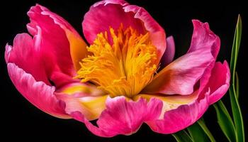 beschwingt Tulpe Strauß, ein Symbol von Liebe und Wachstum generiert durch ai foto