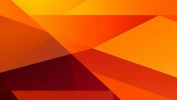 abstrakt Orange Hintergrund mit einfach Linien.bunt Orange Design. hell und modern mit Schatten. ai generiert foto