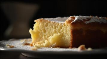 Reise zu Italien mit das lecker Ricotta Kuchen foto