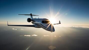 hochfliegend mit Stil im das learjet 75 Freiheit foto