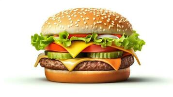 Burger 3d generativ ai foto