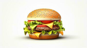 Burger 3d generativ ai foto