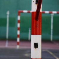 Straßenfußballtor Sportausrüstung foto