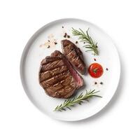 gegrillt Fleisch Portion,ai generativ foto