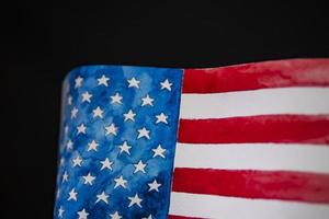 Unabhängigkeitstag usa 4. Juli amerikanische Flagge foto