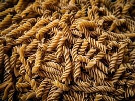 trocken Italienisch Pasta Hintergrund gesund Essen Foto oben Aussicht erstellt mit generativ ai Technologie.
