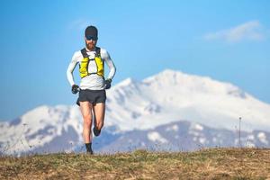 Langstreckenläufer im Hochgebirge