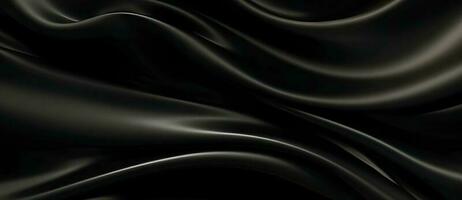 abstarct schwarz Luxus Satin- Hintergrund. ai generiert foto