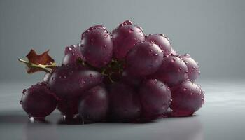 saftig lila Beeren, frisch von Natur Anlage, perfekt zum Essen generiert durch ai foto