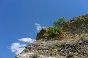 Naturlandschaft mit Blick auf den Felsen foto