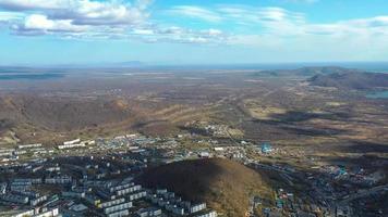 luftaufnahme von petropavlovsk kamchatsky russland foto