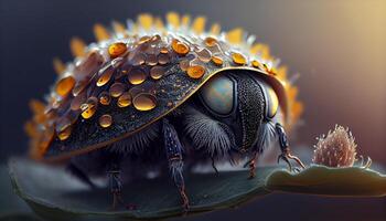 Insekt Makro Auge Wissenschaft Schönheit im Natur ,generativ ai foto