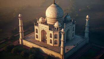 spirituell Minarett symbolisiert uralt einheimisch Kulturen und Religionen generiert durch ai foto