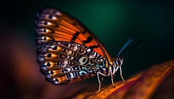 beschwingt Schmetterling Flügel Vitrinen Natur Zerbrechlichkeit generiert durch ai foto