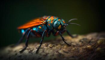 Rüsselkäfer Antenne vergrößert im extrem schließen oben generiert durch ai foto