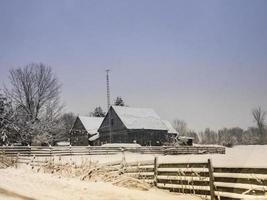 Haus im Winter foto