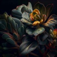 Naturen Blumen- Hintergrund im beschwingt multi Farben ,generativ ai foto