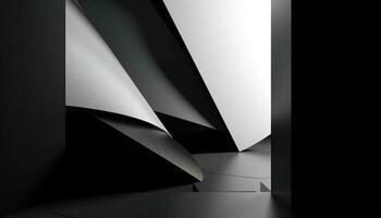geometrisch Formen schmücken modern Wohnung minimalistisch Hintergrund generiert durch ai foto