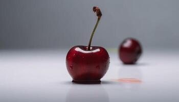 saftig Beere Obst spiegelt Frische von organisch Natur Gourmet Dessert generiert durch ai foto