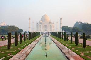 Taj Mahal in Agra, Uttar Pradesh, Indien foto