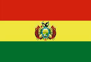 Flagge von Bolivien. das offiziell Farben und Proportionen sind richtig. Zustand Flagge von Bolivien. Bolivien Flagge Illustration. foto