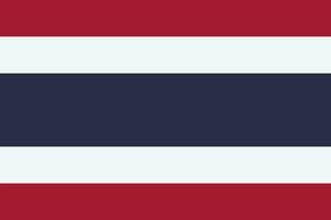 das offiziell Strom Flagge und Mantel von Waffen von das Königreich von Thailand. Zustand Flagge von das Königreich von Thailand. Illustration. foto