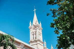 Rosa da nang Kathedrale Kirche. Wahrzeichen und Beliebt zum Tourist Attraktion. Vietnam und Süd-Ost Asien Reise Konzept foto