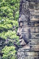 Buddha-Kopf im Bayon-Tempel in Angkor