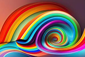 Regenbogen abstrakt generativ ai Design Illustration foto
