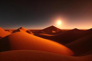 Dessert braun Sonnenuntergang Landschaft Hintergrund foto