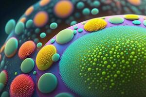 Bakterien Zelle Mikroskop Hintergrund Illustration foto