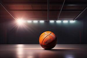 Basketball Ball und Sport Hintergrund Spielplatz foto