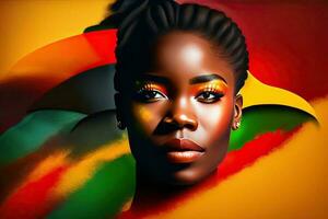 schwarz Geschichte Monat afrikanisch Hintergrund Design foto