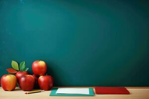 zurück zu Schule Hintergrund. Illustration ai generativ foto