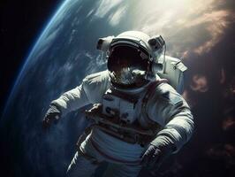 Raum Erkundung durch Astronaut foto