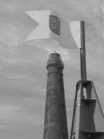 das Insel von borkum im das Deutsche Norden Meer foto