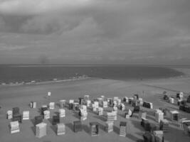 das Insel von borkum im das Deutsche Norden Meer foto