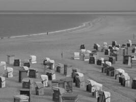 das Insel von borkum im das Deutsche Norden Meer foto