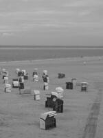 das Insel von borkum im das Deutsche Norden Meer foto