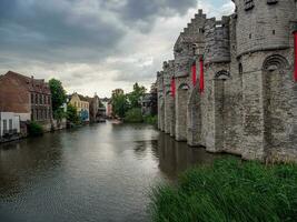 das Stadt von Mann im Belgien foto