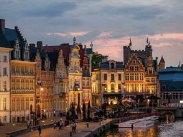 das Stadt von Mann im Belgien foto