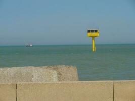 das Stadt von Ostende und das Belgier Küste foto