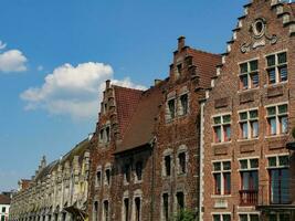 Mann Stadt im Belgien foto