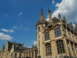 Mann Stadt im Belgien foto